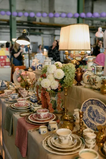 Antique ceramic plates Siena market